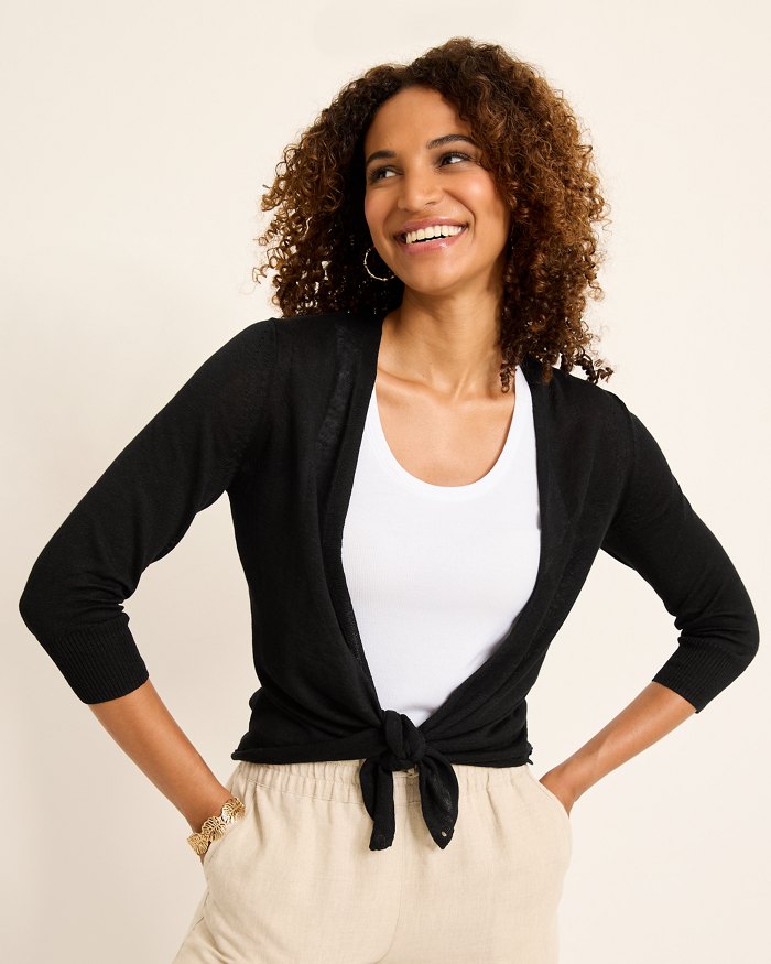 Addison Linen-Blend Cardigan