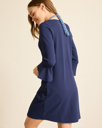 Island Cays Flounce-Sleeve Coverup Dress