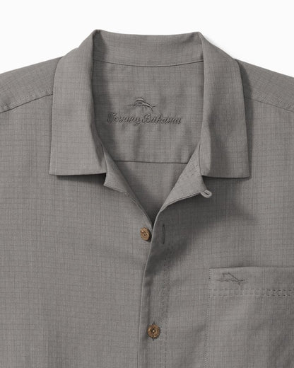 Big & Tall Coastal Breeze Check IslandZone  Camp Shirt