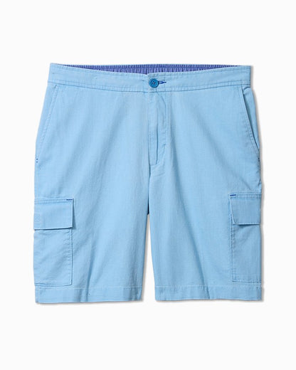 Big & Tall Linen In Paradise Cargo Shorts