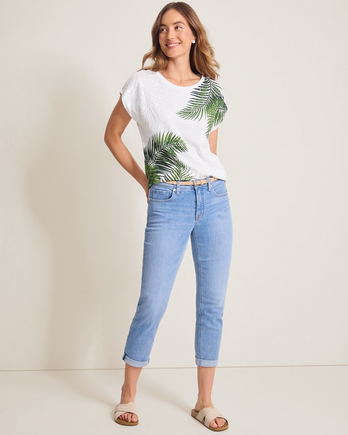 Leaf of Luxury Embellished Lux T-Shirt