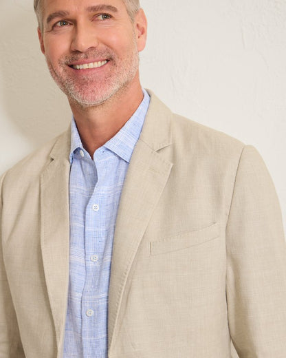 Latigo Beach Linen-Blend Blazer