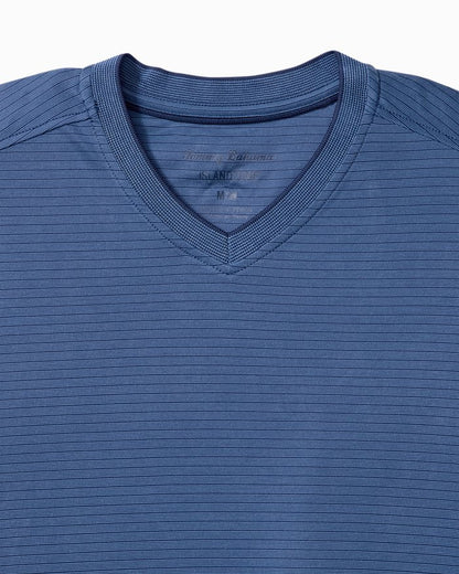 Bay Stripe V-Neck IslandZone  T-Shirt