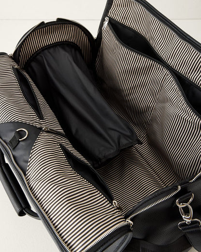 Brett Black 2-In-1 Roller Garment Duffel Bag