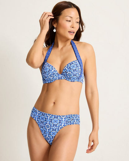 Terrazzo Tile Underwire Halter Bikini Top