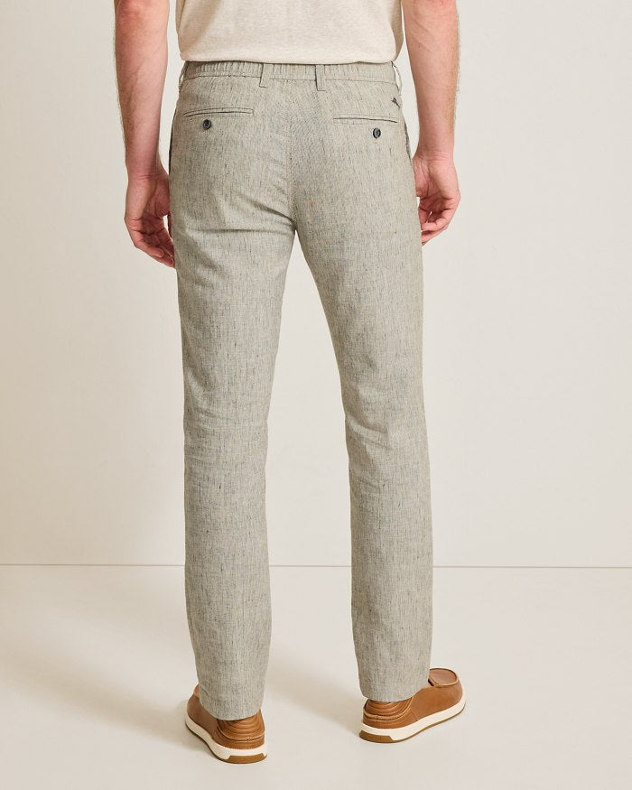 Isla Sands Stripe Stretch-Linen Pants