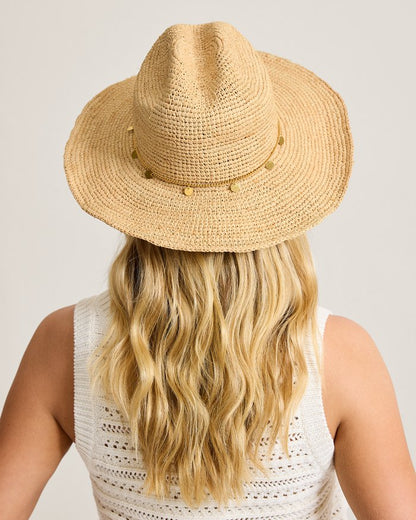 Raffia Cattleman's Cowboy Packable Hat