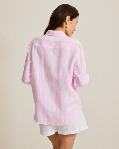 Coastalina Linen Breezy Bay Relaxed Top