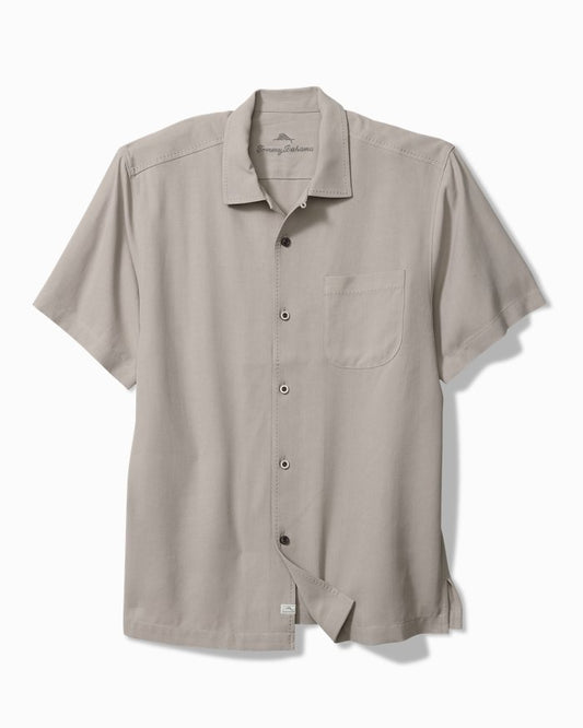 Hawaiian Herringbone Silk Camp Shirt