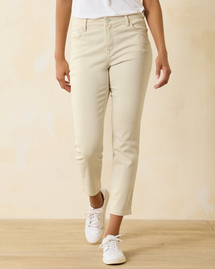 Beach High-Rise Ankle Jeans