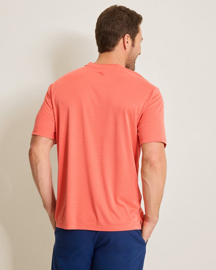Bay Stripe V-Neck IslandZone  T-Shirt