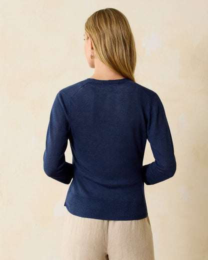 Addison Linen-Blend Cardigan