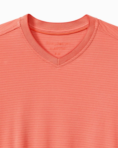 Bay Stripe V-Neck IslandZone  T-Shirt