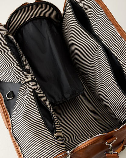 Brett Chestnut 2-In-1 Roller Garment Duffel Bag