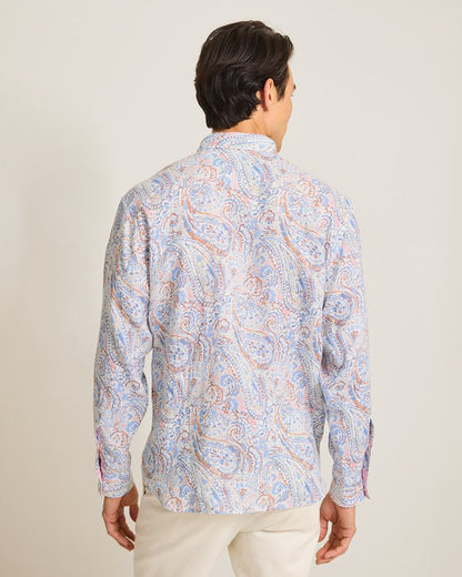 Playa Blanca Paisley Linen Shirt