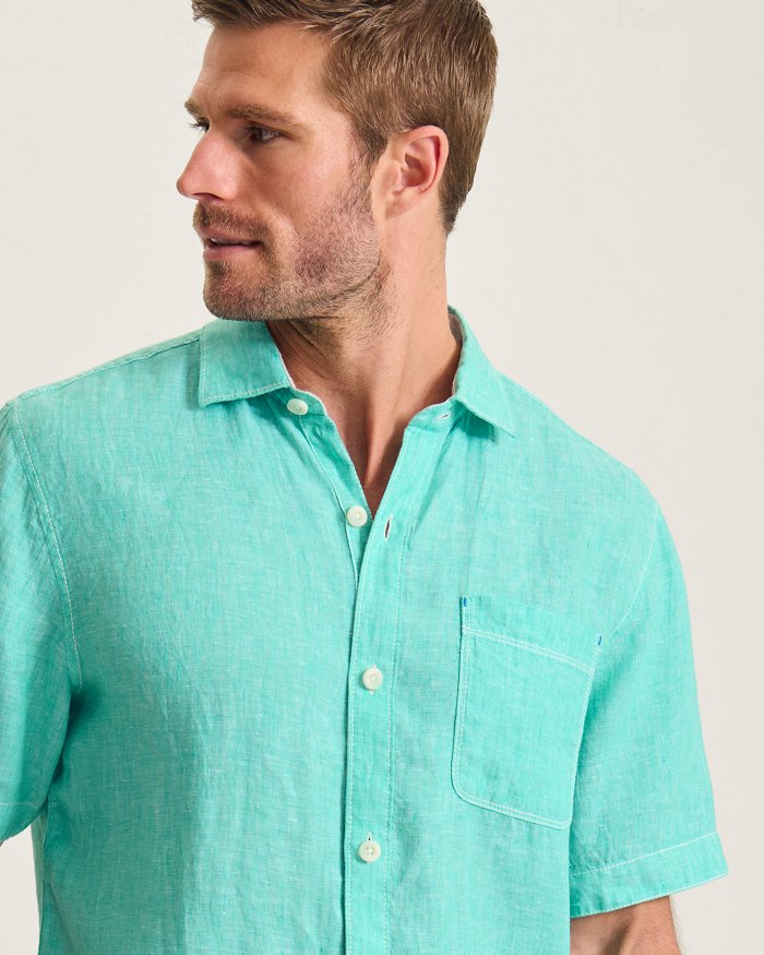Paradise Breezer Linen Short-Sleeve Shirt