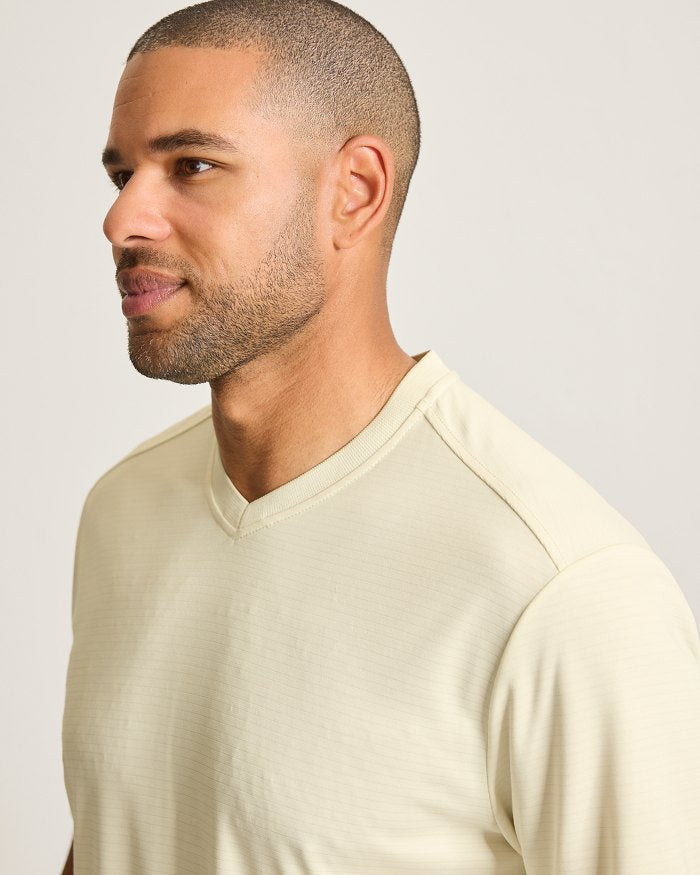 Bay Stripe V-Neck IslandZone  T-Shirt