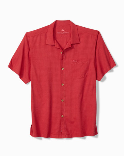 Big & Tall Coastal Breeze Check IslandZone  Camp Shirt