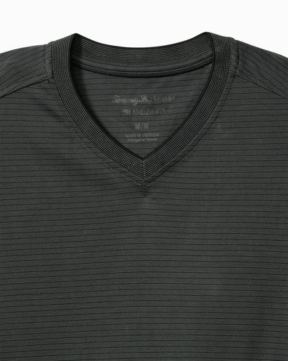 Big & Tall Bay Stripe V-Neck IslandZone  T-Shirt