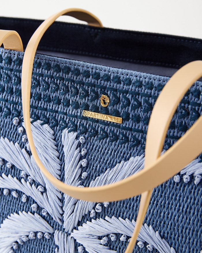 Ogeechee Blue Palm Beach Tote