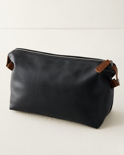 Black Embossed Marlin Dopp Kit