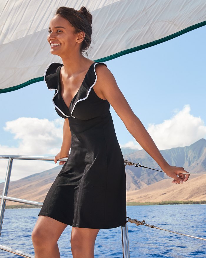 Island Cays Cabana Flounce Spa Coverup Dress