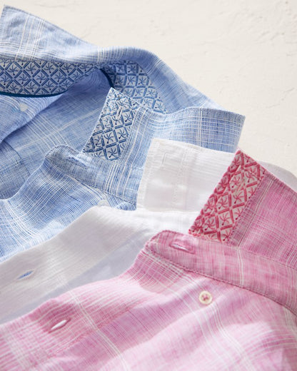 Paradisio Plaid Linen Shirt