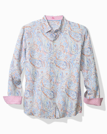 Playa Blanca Paisley Linen Shirt