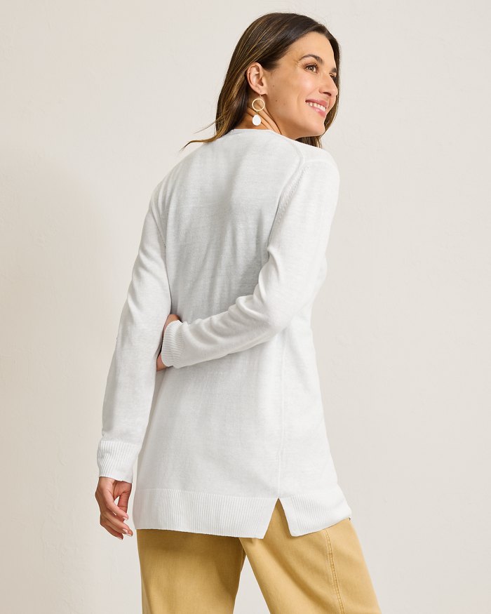 Addison Beach Linen-Blend Cardigan
