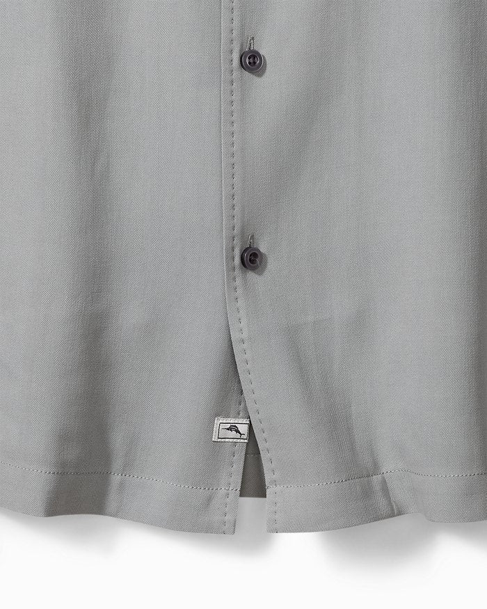Hawaiian Herringbone Silk Camp Shirt