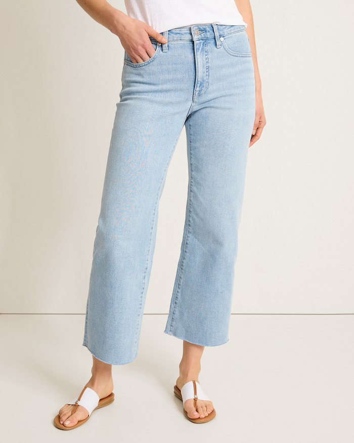High-Rise Cropped Wide-Leg Jeans