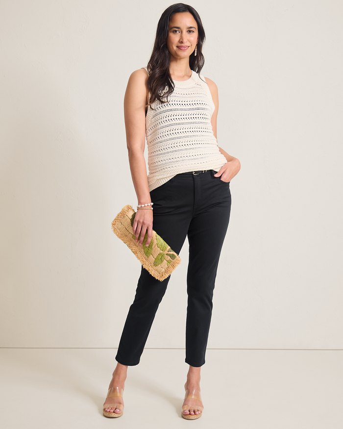 Beach High-Rise Ankle Jeans
