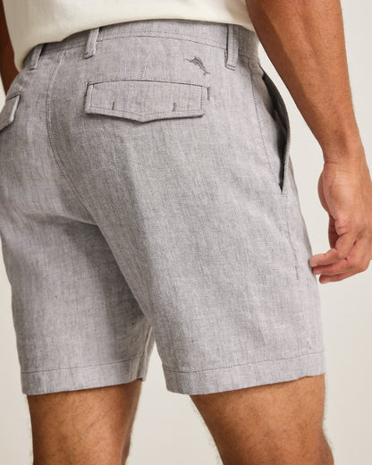 Beach Coast Stretch-Linen 7-Inch Shorts