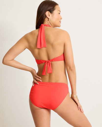 Pearl Halter Cutout Bikini Top