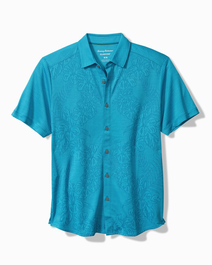 Big & Tall Palm Coast Cascade Vines IslandZone  Knit Shirt