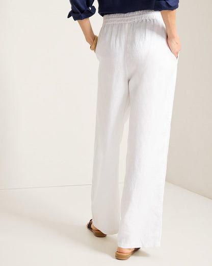 Two Palms High-Rise Linen Easy Pants