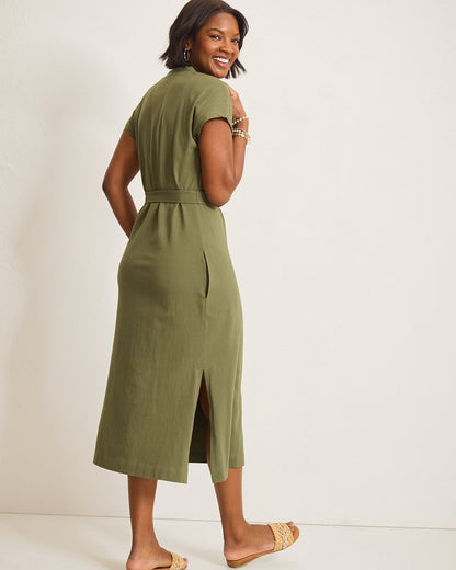 Islandscape Jersey Midi Dress