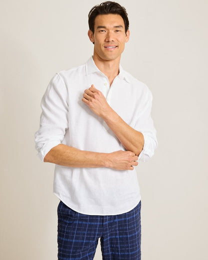 Desert Riviera Linen Popover Shirt