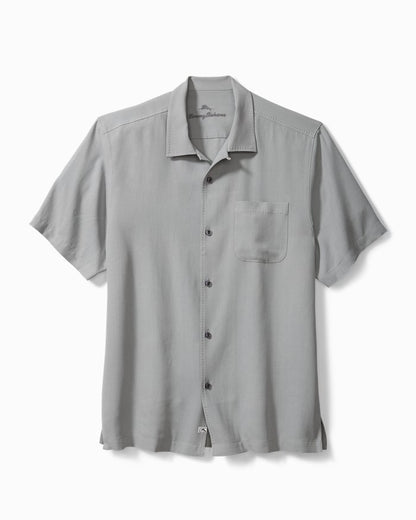 Hawaiian Herringbone Silk Camp Shirt