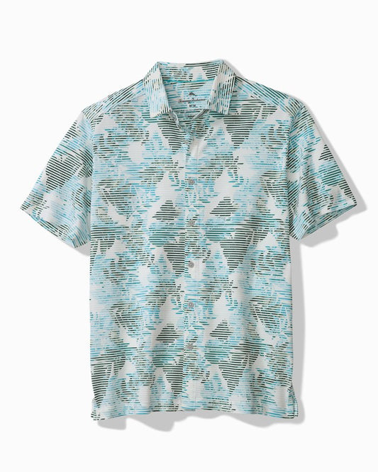 Big & Tall Costa Wave Allegro Fronds IslandZone  Camp Shirt
