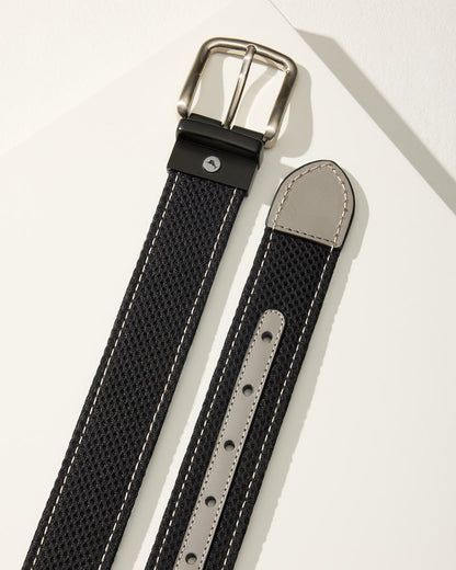 Leather Mesh Reversible Performance Belt