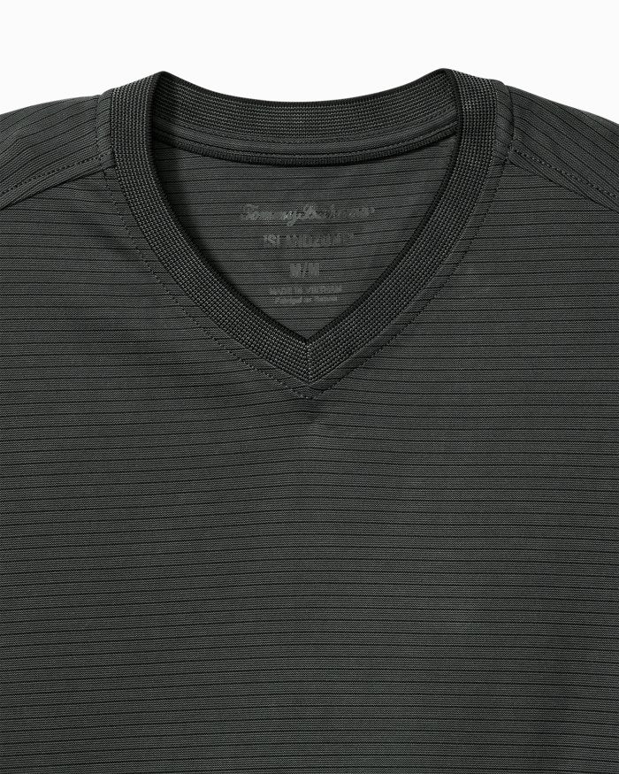 Bay Stripe V-Neck IslandZone  T-Shirt