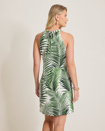 Leaf of Luxury Silk Halter Dress
