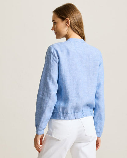 Two Palms Linen Bomber Jacket
