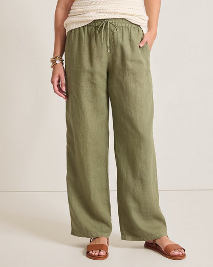 Two Palms High-Rise Linen Easy Pants