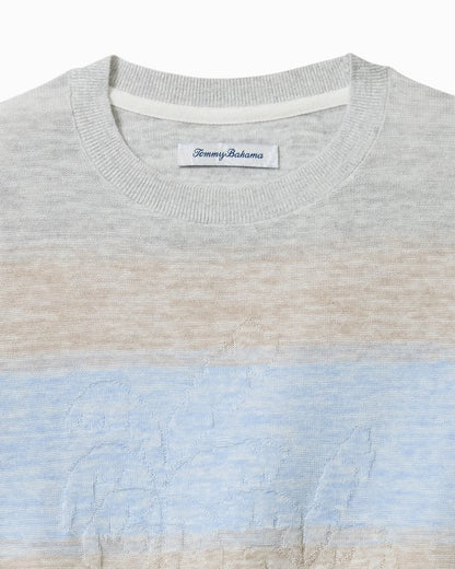 Sorrento Sunset Linen-Blend Crew Sweater