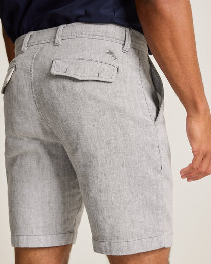 Beach Coast Stretch-Linen 9-Inch Shorts