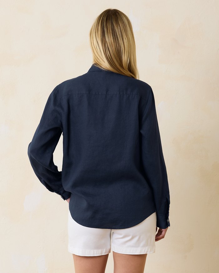 Coastalina Linen Relaxed Top