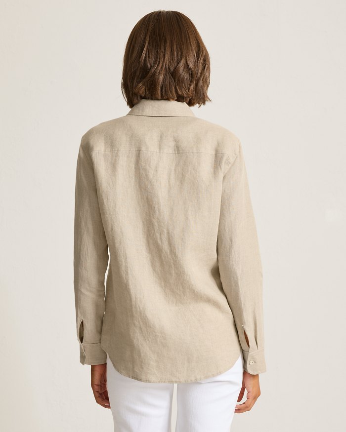 Coastalina Linen Relaxed Top
