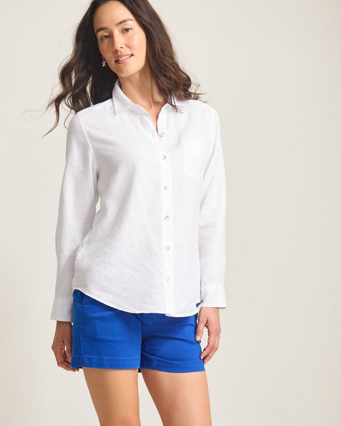 Coastalina Linen Relaxed Top